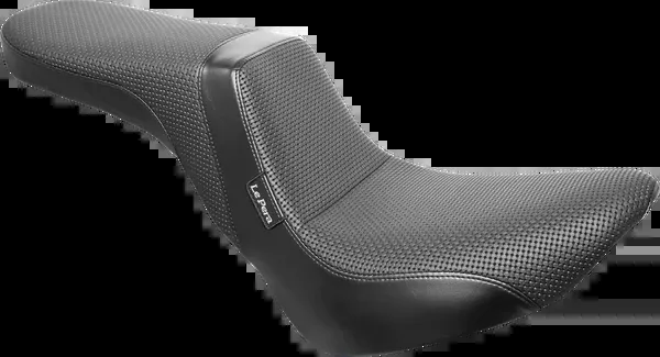 Le Pera Daytona 2-Up Seat – Without Backrest – Basketweave – Black – FX/FL ’18-’25
