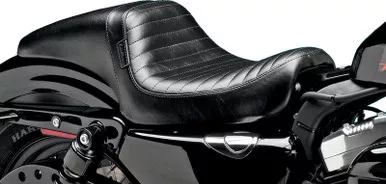 Le Pera Daytona Seat Without Backrest Pleated Black XL ’10+ – LK-542PT