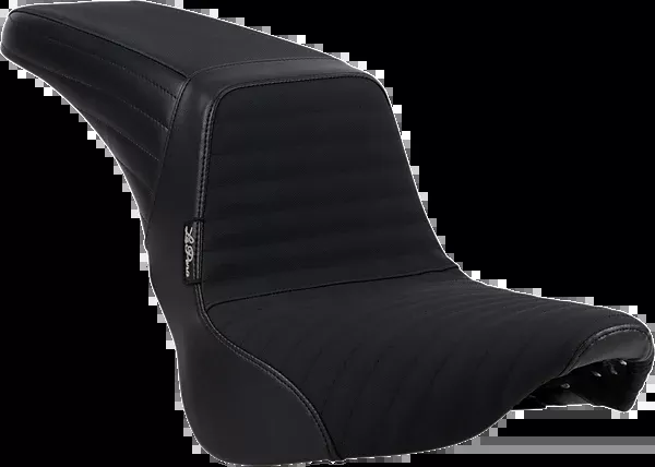 Le Pera Kickflip Seat – Pleated W/ Gripp Tape – Black – Softail ’18-’23