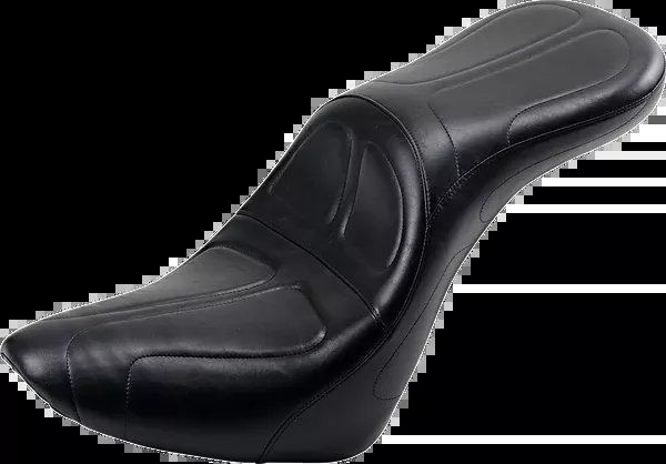 Le Pera Maverick Daddy Long Legs Seat - Black - Stitched - Softail '18-'23