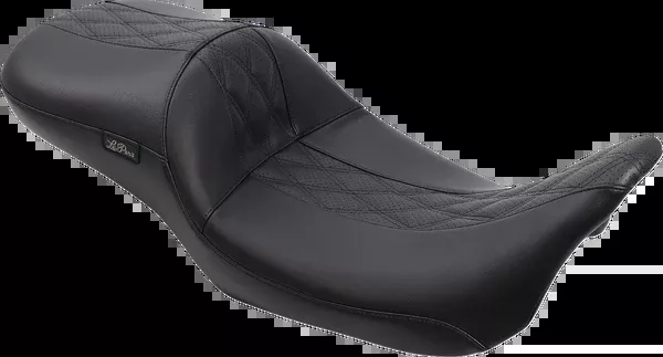 Le Pera Maverick Daddy Long Legs Seat – Black W/ Black HR Inlay – Double Diamond – FL ’08-’25