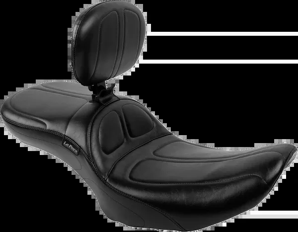 Le Pera Maverick Daddy Long Legs Seat – With Backrest – Black – FLH/FLT ’23-’25