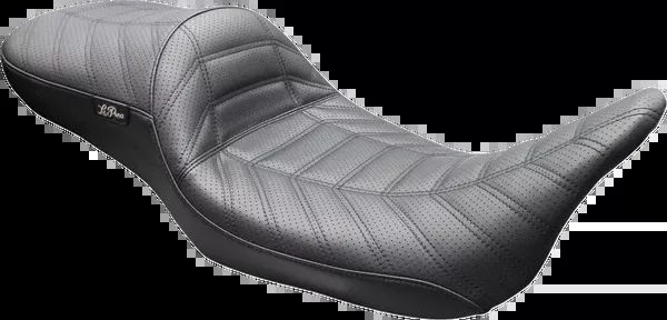 Le Pera Maverick Daddy Long Legs Seat - Without Backrest - Black Indy Stitch - FLH/FLT '23-'26