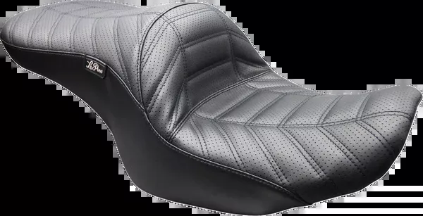 Le Pera Maverick Up-Front Seat – Without Backrest – Black Indy Stitch – FLH/FLT ’23-’26