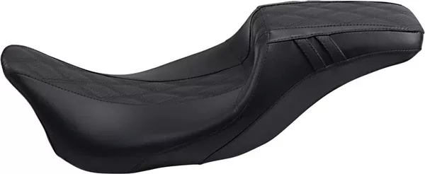 Le Pera Outcast Daddy Long Legs Seat – Full-Length – W/O Backrest – Black W/Black Double Diamond – FL
