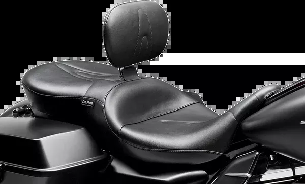 Le Pera RT66 Seat – With Backrest – Stitched – Black – FL ’08-’23