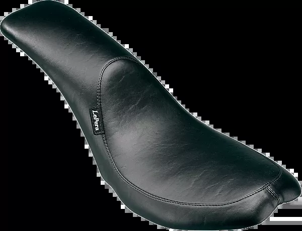 Le Pera Silhouette Full-Length Seat - Smooth - Black - FX/FL '65-'84
