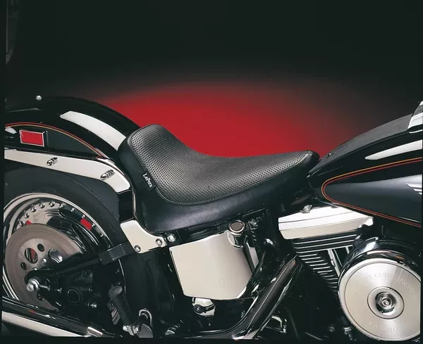 Le Pera Silhouette Solo Seat – Basketweave – Black – Softail ’84-’99