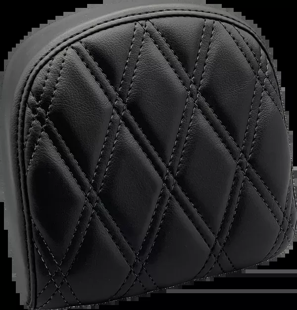 Le Pera Sissy Bar Pad – Small – Double Diamond – Dull Black