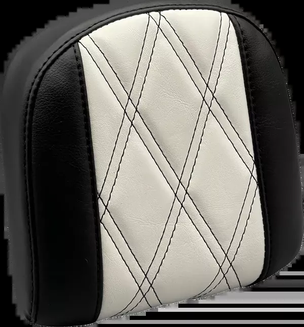Le Pera Sissy Bar Pad - Small - GT1/HR1 Inlay - Black/White
