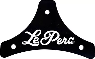 Le Pera Sissy Bar Plate Dead End Scroll Black Softail/Touring '08-'22 - H-SB SCROLL