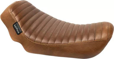 Le Pera Streaker Solo Seat Pleated Brown Dyna '06+ - LK-351PTTDV