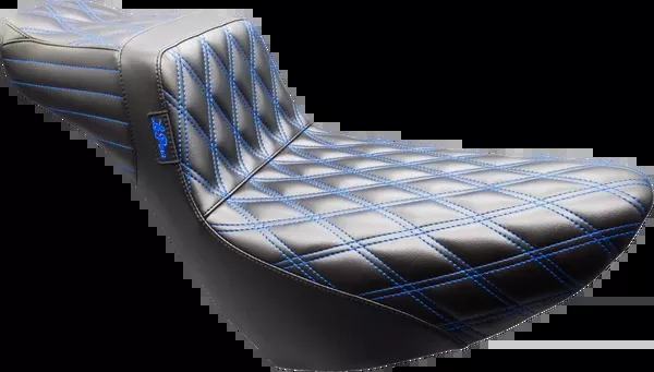 Le Pera Tailwhip Daddy Long Legs Seat – Black – Double Diamond – Blue Stitch – FL/FX ’18-’25