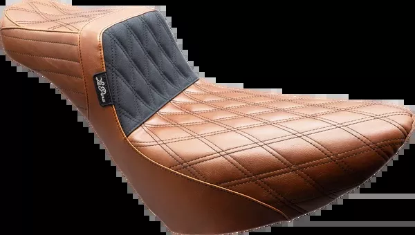 Le Pera Tailwhip Daddy Long Legs Seat - Brown - Double Diamond - Black Stitch - FL/FX '18-'25