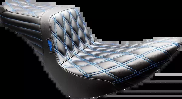 Le Pera Tailwhip Seat - Black - Double Diamond - Blue Stitch - FX/FL '18-'25