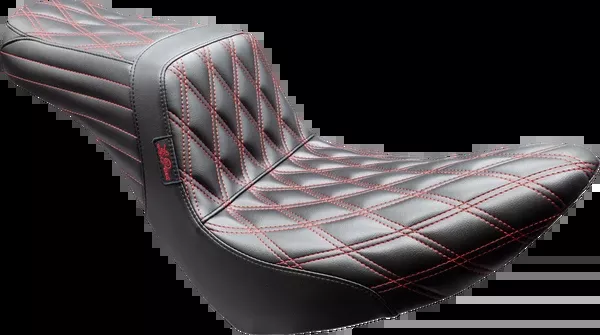Le Pera Tailwhip Seat – Black – Double Diamond – Red Stitch – FX/FL ’18-’25
