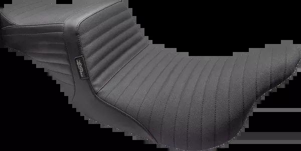 Le Pera Tailwhip Seat – Pleated W/ Grip Tape – Black – FL ’08-’23