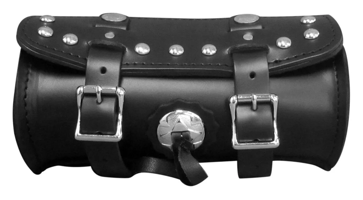 Leatherworks Studded Tool Bag For Front Forks