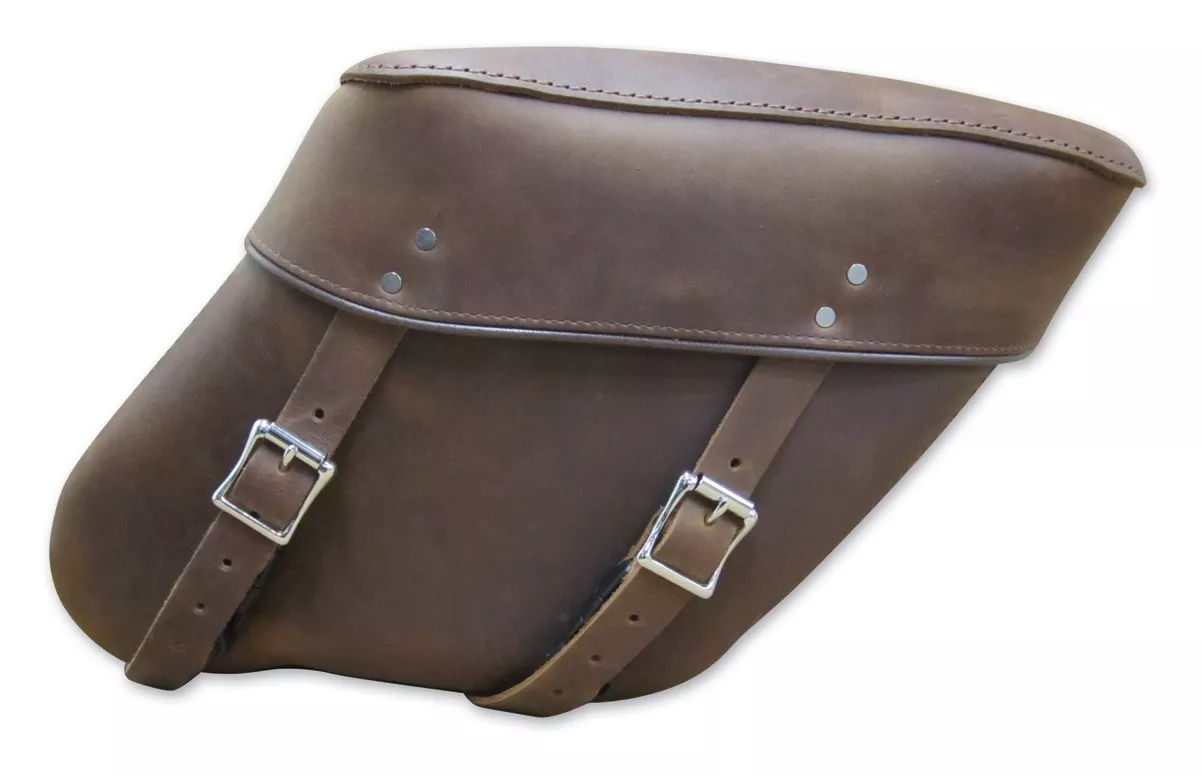 Leatherworks Wide Angle Distressed Economy Throwover Saddlebag