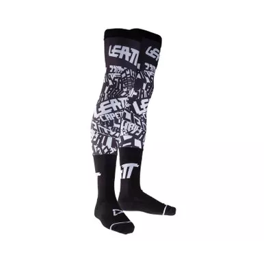 Leatt Black White Knee Brace Socks pair