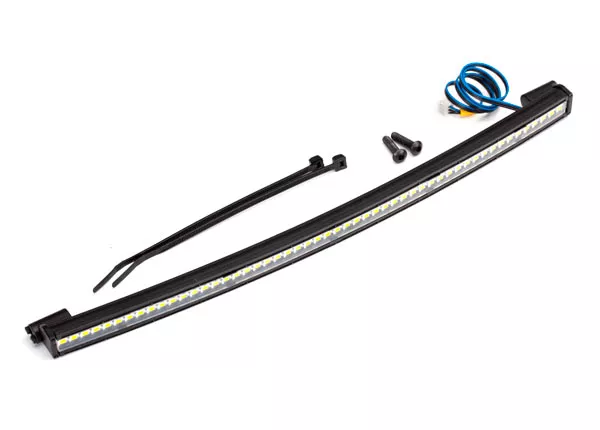 LED Light Bar, Roof (Curved, High-Voltage) (52 White LED's (Single Row), 202mm Wide)