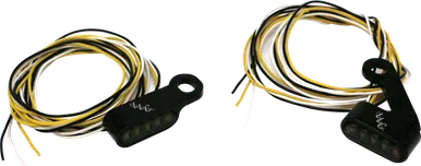 Letric Lighting Co Switchback Led Turn Signal Black White Run/Amber Turn - LLC-MMM-B