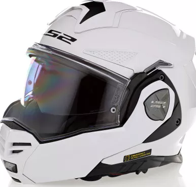 LS2 Advant X Solid Gloss White Helmet
