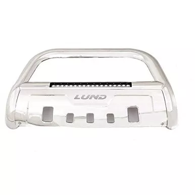 Lund 47021300 Bull Bar with LED Light Bar and Wiring, Polished Stainless