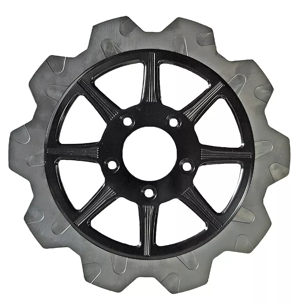 Lyndall Brakes High Carbon Steel Phoenix Front Rotor Black 11.5" - 2102-1103 For Harley Motorcycles 2000-2016