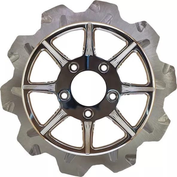 Lyndall Brakes High Carbon Steel Phoenix Rear Rotor Chrome 11.5" - 2002-2003 For Harley Motorcycles 2000-2016