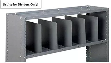 Masterack 022528KP Shelf Divider for Commercial Vehicle Storage, 5 Set