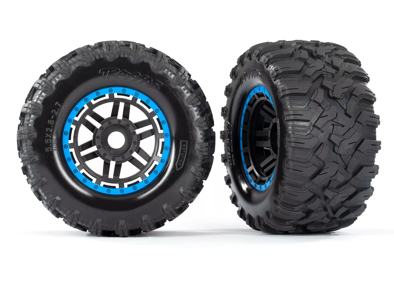 Maxx All-Terrain Tires on Beadlock Wheels with Foam Inserts (2) (17mm Splined) (TSM Rated)