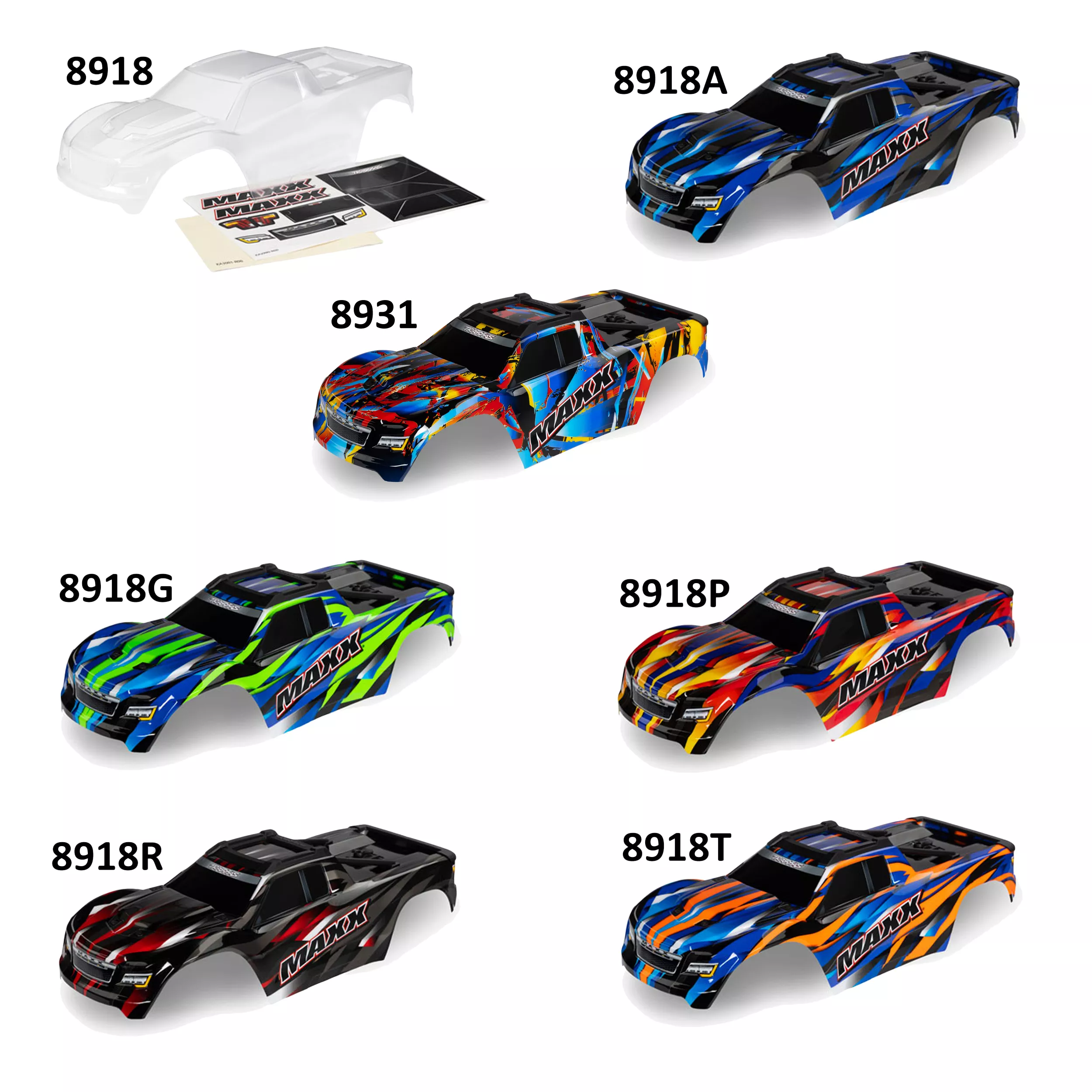 Maxx Body (Fits Maxx with Extended Chassis (352mm Wheelbase)) Multiple Options Available!