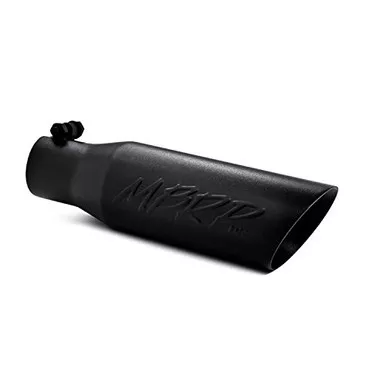 MBRP T5106BLK 3.5" O.D. Dual Wall Angled Exhaust Tip (Black Coated)