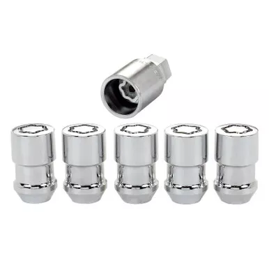 MCGARD 24538 Chrome Cone Seat Wheel Lock Set of 5 1/2"-20 Thread Size