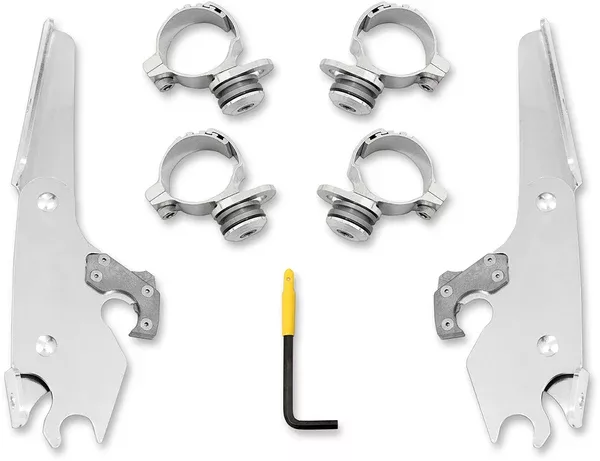 Memphis Shades Batwing Mounting Kit – Polished – Scout