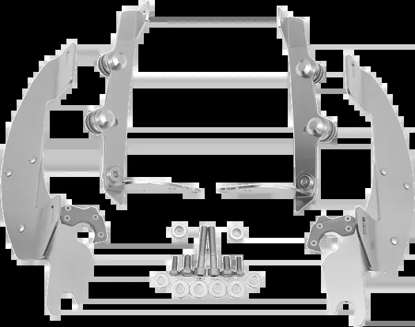 Memphis Shades Batwing Trigger Lock Mounting Kit – Aero – Polished
