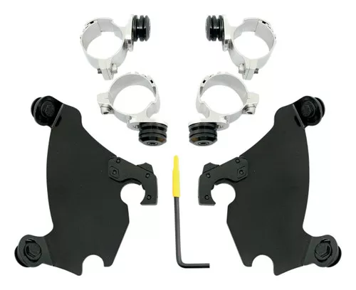 Memphis Shades Black Trigger-Lock Mounting Kit for Gauntlet Fairing (MEB1993)