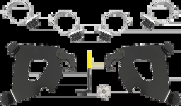 Memphis Shades Cafe Mounting Kit - Black - FXDL