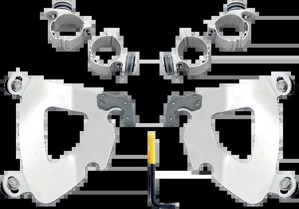 Memphis Shades Gauntlet Mounting Kit – Polished – XL 48