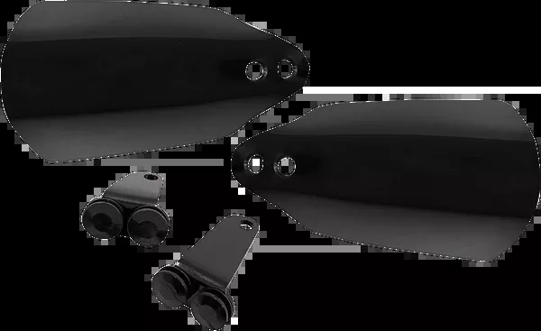 Memphis Shades Handguards - Black - Softail/Touring