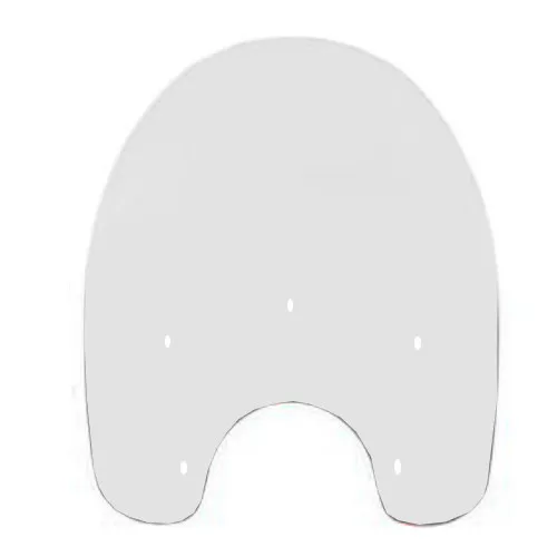 Memphis Shades Memphis Slim 15" Tall Clear Windshield (MEP4110)