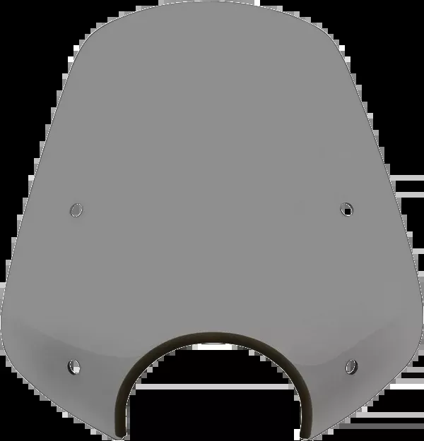 Memphis Shades Pop Top Windshield – 7″ Headlight Cut Out – Black Smoke