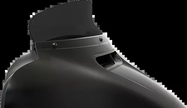 Memphis Shades Spoiler Windshield - 4-1/2" - Dark Black Smoke - FLH