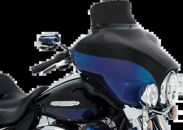 Memphis Shades Spoiler Windshield – 5″ – Dark Black Smoke – ’96-’13 FLH