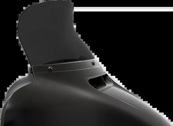 Memphis Shades Spoiler Windshield - 8-1/2" - Dark Black Smoke - FLH