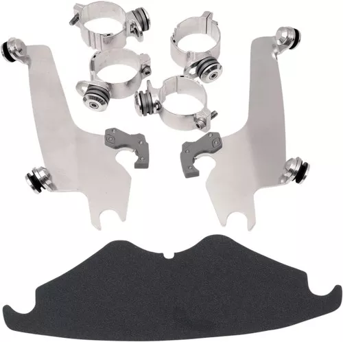 Memphis Shades Sport Shield Trigger-Lock Polished Mounting Kit (MEM8927)