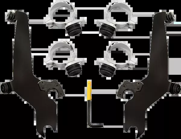 Memphis Shades Sportshield Mounting Kit – Black – Scout