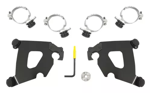 Memphis Shades Trigger-Lock Black Mount Kit for Cafe Fairings (MEB2015)