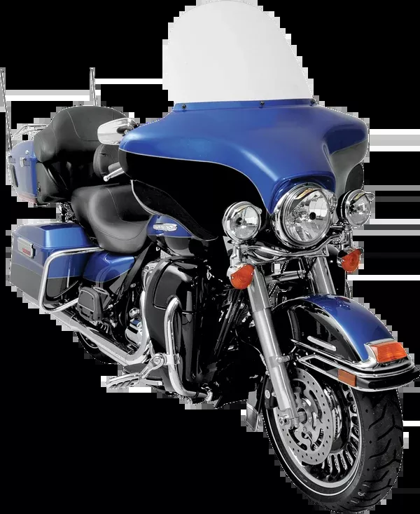 Memphis Shades Windshield - 15" - Clear - '96-'13 FLHT